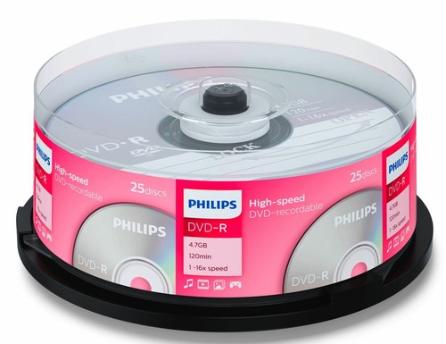 Philips rohlinge dvd r - 25, dvd-r
