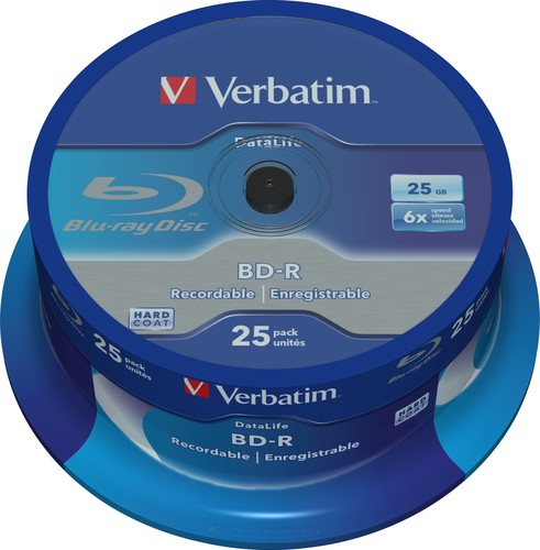 Verbatim rohlinge blu - 25, blu-ray