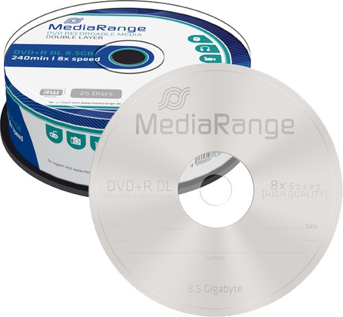 Mediarange dvd 8 5gb - mediarange, 8,5gb