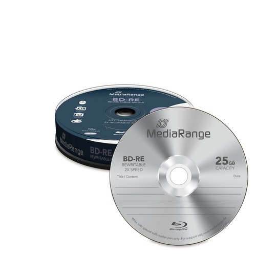 Mediarange re rohlinge - 10, bd-re