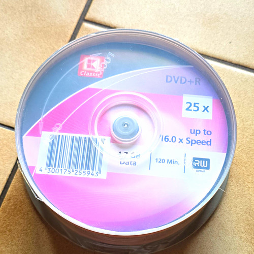 Dvd rohlinge gb 16x 25er - dvd+r,