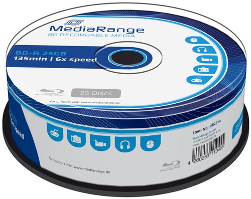 Mediarange rohlinge blu ray - 50,