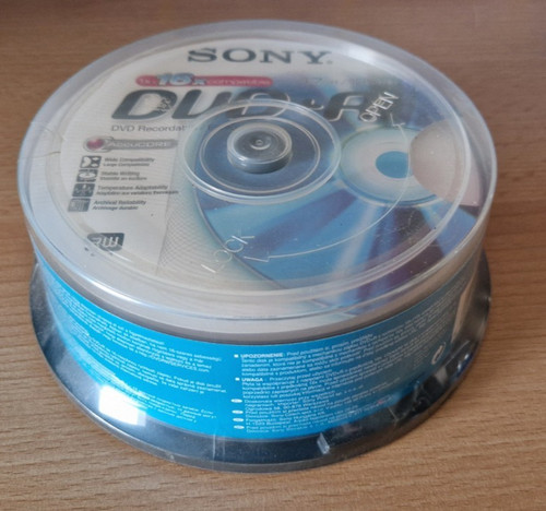 Sony dvd 4 7gb 120min - dvd+r, 4,7gb/120min