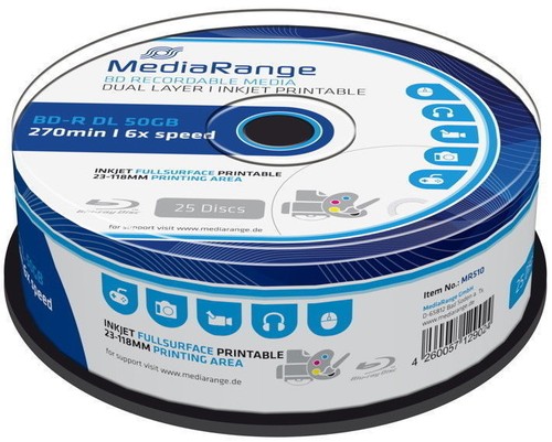 Mediarange rohlinge blu - 25,