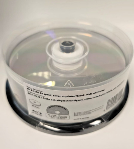 25gb 6x silber - bd-r,
